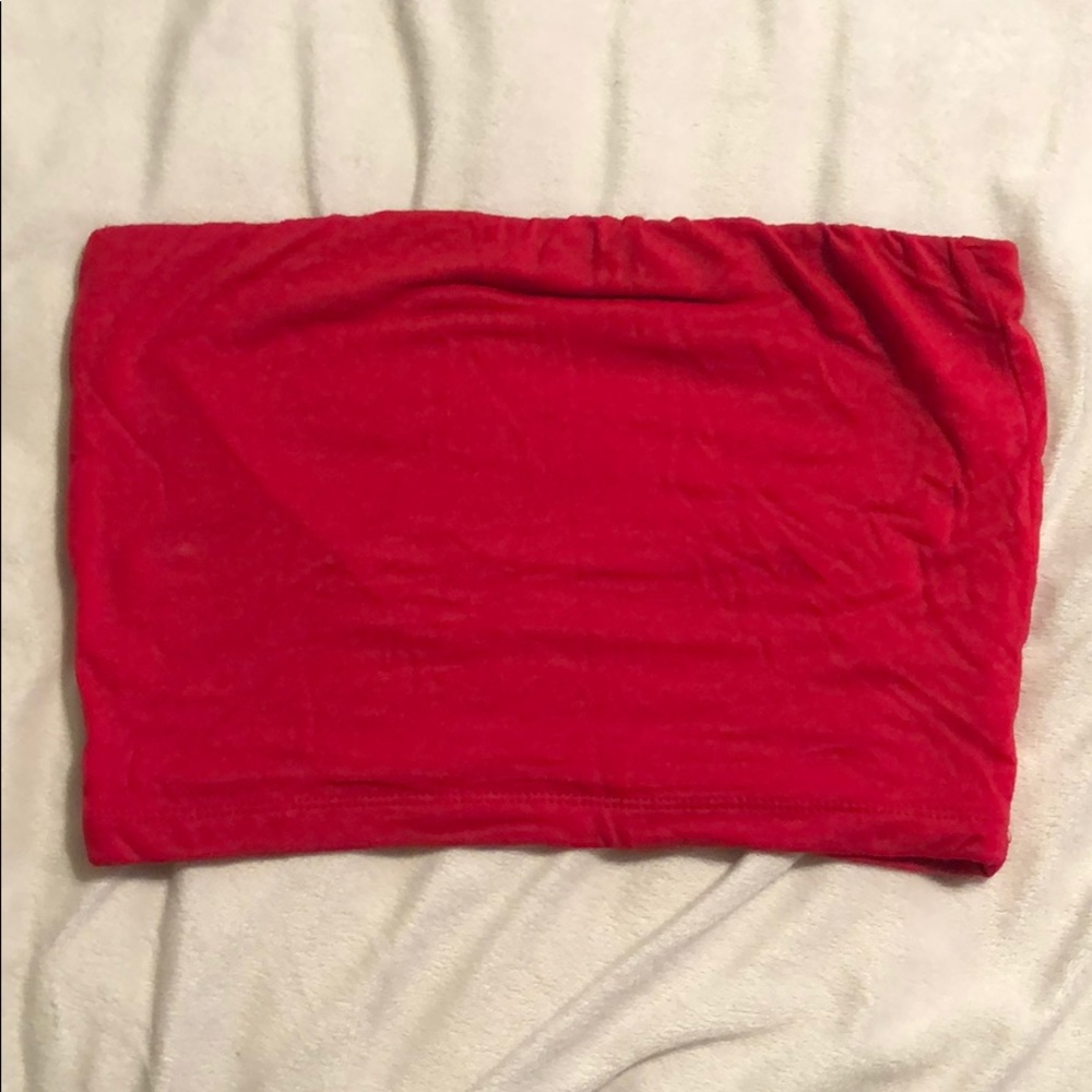 Red crop top